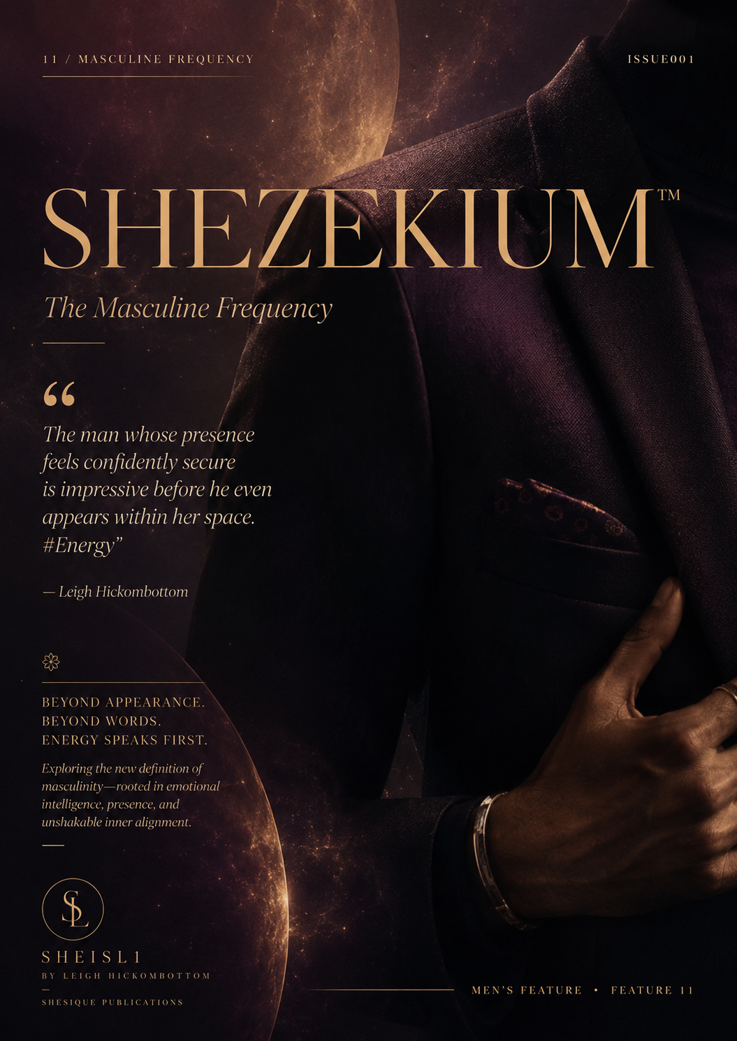 Approved SHEZEKIUM™ The Masculine Frequency editorial opening page